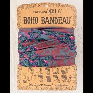 Natural Life Boho Bandeau Wear 11 Ways Grey. Red